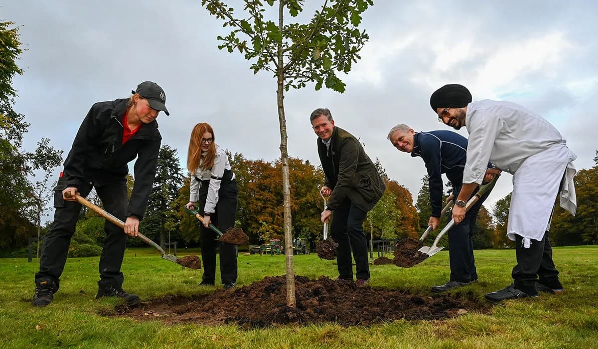 EcoAlliance team working on conservation project